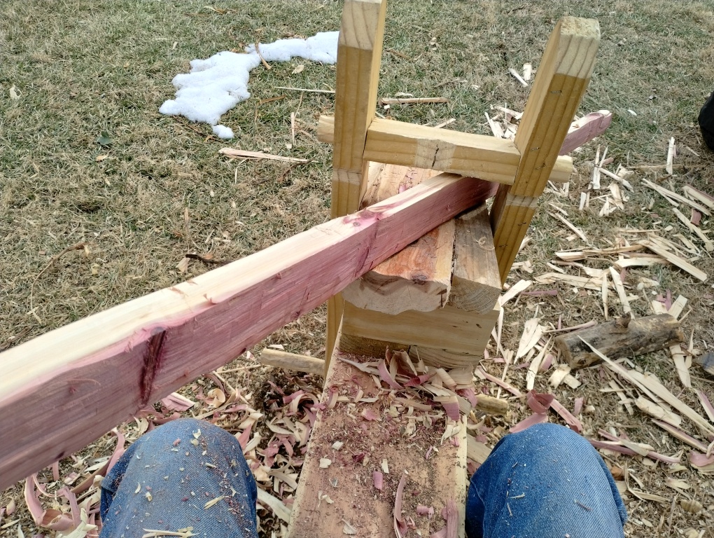 Handcrafted Riven Ladder